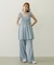 RUFFLE GATHERED DRESS