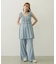 RUFFLE GATHERED DRESS