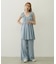 RUFFLE GATHERED DRESS