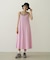 BICOLOR BACK RIBBON CAMISOLE DRESS