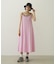 BICOLOR BACK RIBBON CAMISOLE DRESS