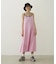 BICOLOR BACK RIBBON CAMISOLE DRESS