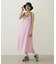 BICOLOR BACK RIBBON CAMISOLE DRESS