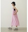 BICOLOR BACK RIBBON CAMISOLE DRESS