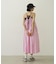 BICOLOR BACK RIBBON CAMISOLE DRESS