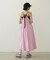 BICOLOR BACK RIBBON CAMISOLE DRESS
