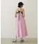 BICOLOR BACK RIBBON CAMISOLE DRESS