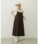 BICOLOR BACK RIBBON CAMISOLE DRESS