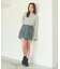 FLORAL PATTERN WAFFLE L/S TOP