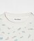 FLORAL PATTERN WAFFLE L/S TOP