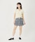 FLOWER EMBROIDERY SHIRRING S/S TOP