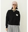 GINGHAM LOGO SHORT SWEAT TOP