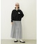 GINGHAM LOGO SHORT SWEAT TOP