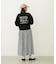 GINGHAM LOGO SHORT SWEAT TOP