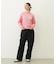 GINGHAM LOGO SHORT SWEAT TOP