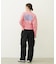 GINGHAM LOGO SHORT SWEAT TOP