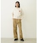 GINGHAM LOGO SHORT SWEAT TOP