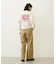 GINGHAM LOGO SHORT SWEAT TOP