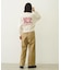 GINGHAM LOGO SHORT SWEAT TOP