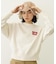 GINGHAM LOGO SHORT SWEAT TOP