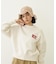 GINGHAM LOGO SHORT SWEAT TOP