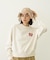 GINGHAM LOGO SHORT SWEAT TOP