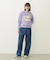 CUT-OUT LOGO SHORT SWEAT TOP