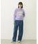 CUT-OUT LOGO SHORT SWEAT TOP
