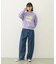 CUT-OUT LOGO SHORT SWEAT TOP