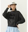 CUT-OUT LOGO SHORT SWEAT TOP