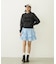 CUT-OUT LOGO SHORT SWEAT TOP