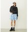 CUT-OUT LOGO SHORT SWEAT TOP