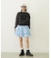 CUT-OUT LOGO SHORT SWEAT TOP