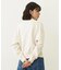 CUT-OUT LOGO SHORT SWEAT TOP