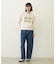 CUT-OUT LOGO SHORT SWEAT TOP