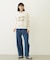 CUT-OUT LOGO SHORT SWEAT TOP