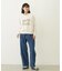 CUT-OUT LOGO SHORT SWEAT TOP