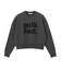 CUT-OUT LOGO SHORT SWEAT TOP