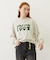 APPLE LOGO FLOCK PRINT L/S TEE