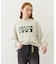 APPLE LOGO FLOCK PRINT L/S TEE