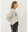 APPLE LOGO FLOCK PRINT L/S TEE