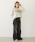 APPLE LOGO FLOCK PRINT L/S TEE