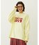 APPLE LOGO FLOCK PRINT L/S TEE