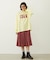 APPLE LOGO FLOCK PRINT L/S TEE