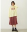 APPLE LOGO FLOCK PRINT L/S TEE
