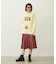 APPLE LOGO FLOCK PRINT L/S TEE