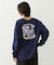 FLOWER DOT PATTERN LOGO WIDE L/S TEE