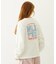 FLOWER DOT PATTERN LOGO WIDE L/S TEE