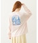 FLOWER DOT PATTERN LOGO WIDE L/S TEE