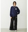 FLOWER DOT PATTERN LOGO WIDE L/S TEE